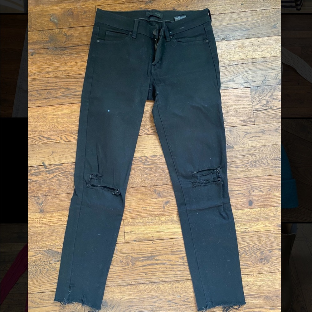 Uniqlo Ripped Black Jeans